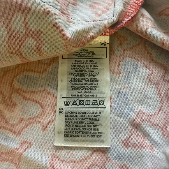 Adidas AdiTuff Shirt Men L LOOSE Embroidered Logo Tiger Crew Neck Long Sleeve - Picture 10 of 14